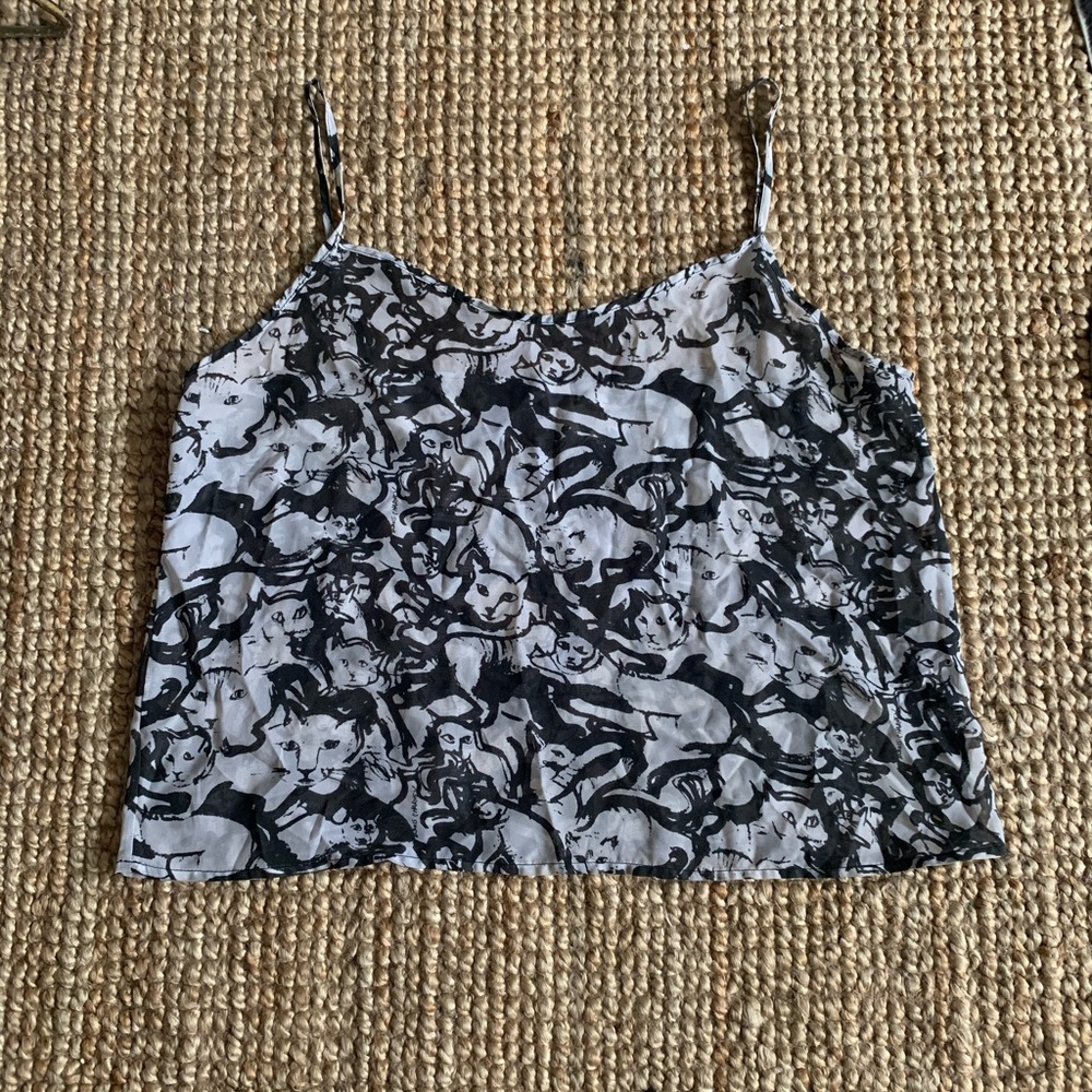 American Apparel chiffon tank blouse